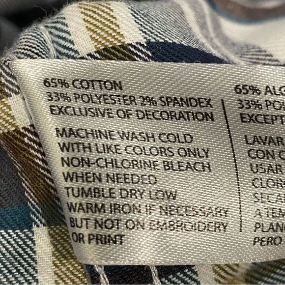 US Polo Assn. Men’s Plaid Shirt – Long Sleeve Button Down Collar – Size L - Picture 8 of 8